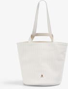 Scalpers Mini Cube Woven Leather Bag