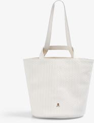 Scalpers Mini Cube Woven Leather Bag
