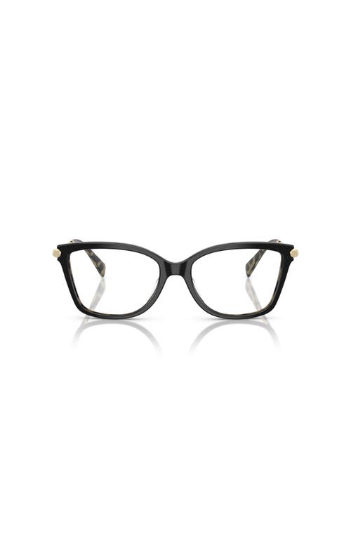 Michael Kors 52mm Square Optical Glasses In Black
