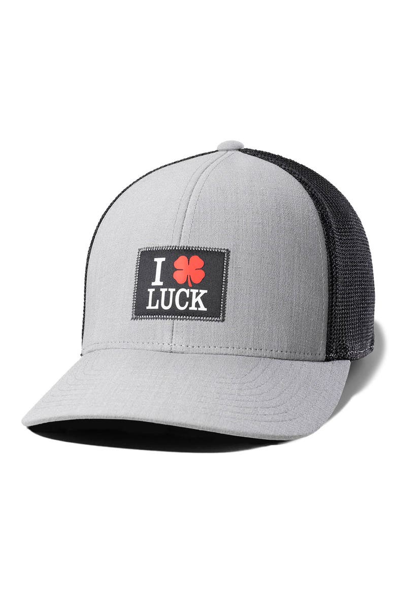 I Love Luck Adjustable Baseball Cap, Alternate, color, GREY