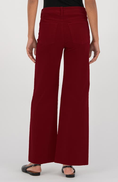 Kut From The Kloth Meg Fab Ab High Waist Wide Leg Jeans In Red
