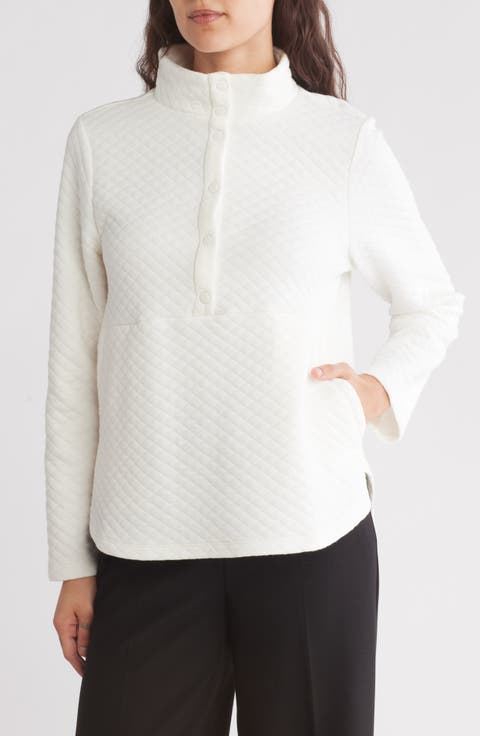 Brooklyn Quilted Fleece Pullover