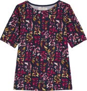 Seasalt Cornwall Poisson Print Organic Cotton T-Shirt