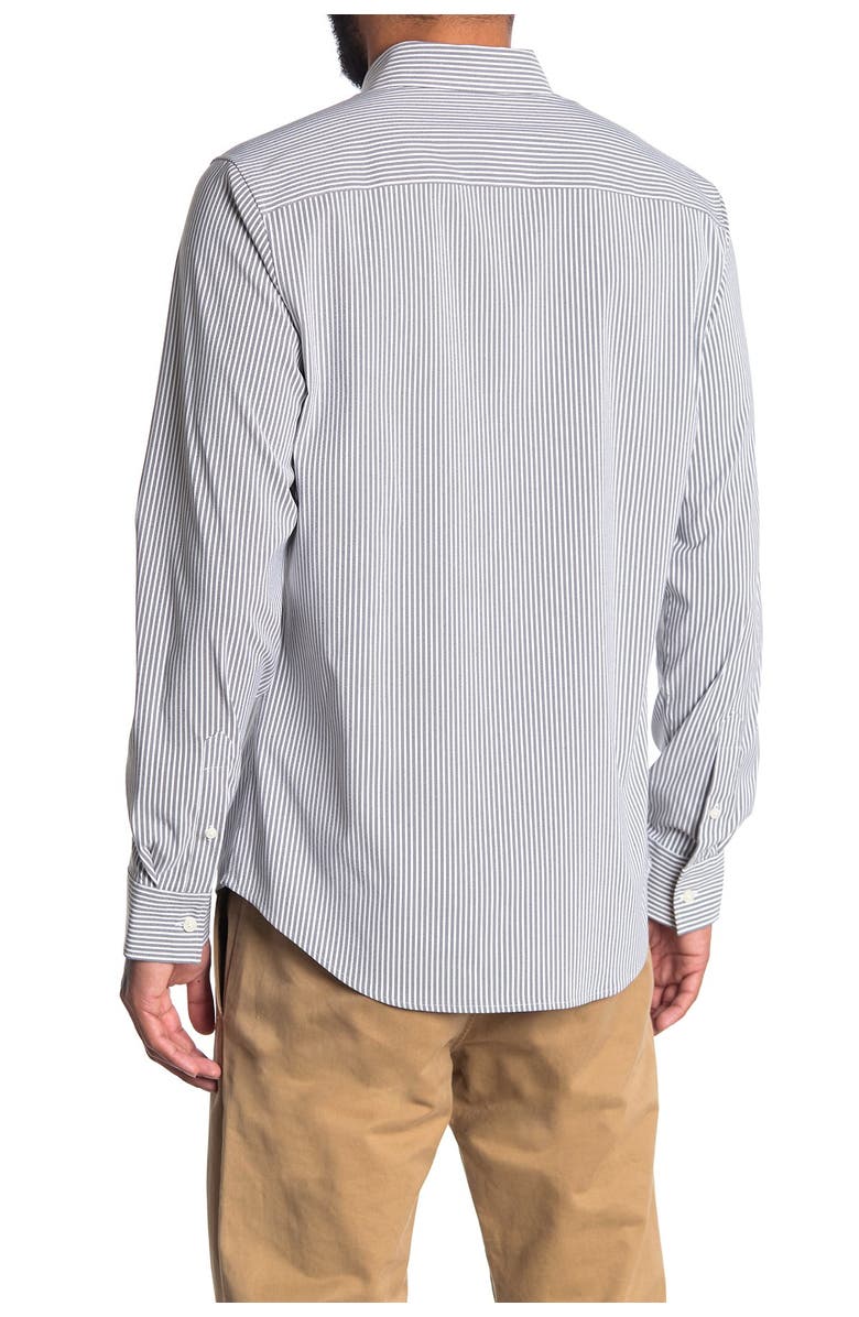 Calvin Klein Long Sleeve Move Stripe Dress Shirt, Alternate, color, 