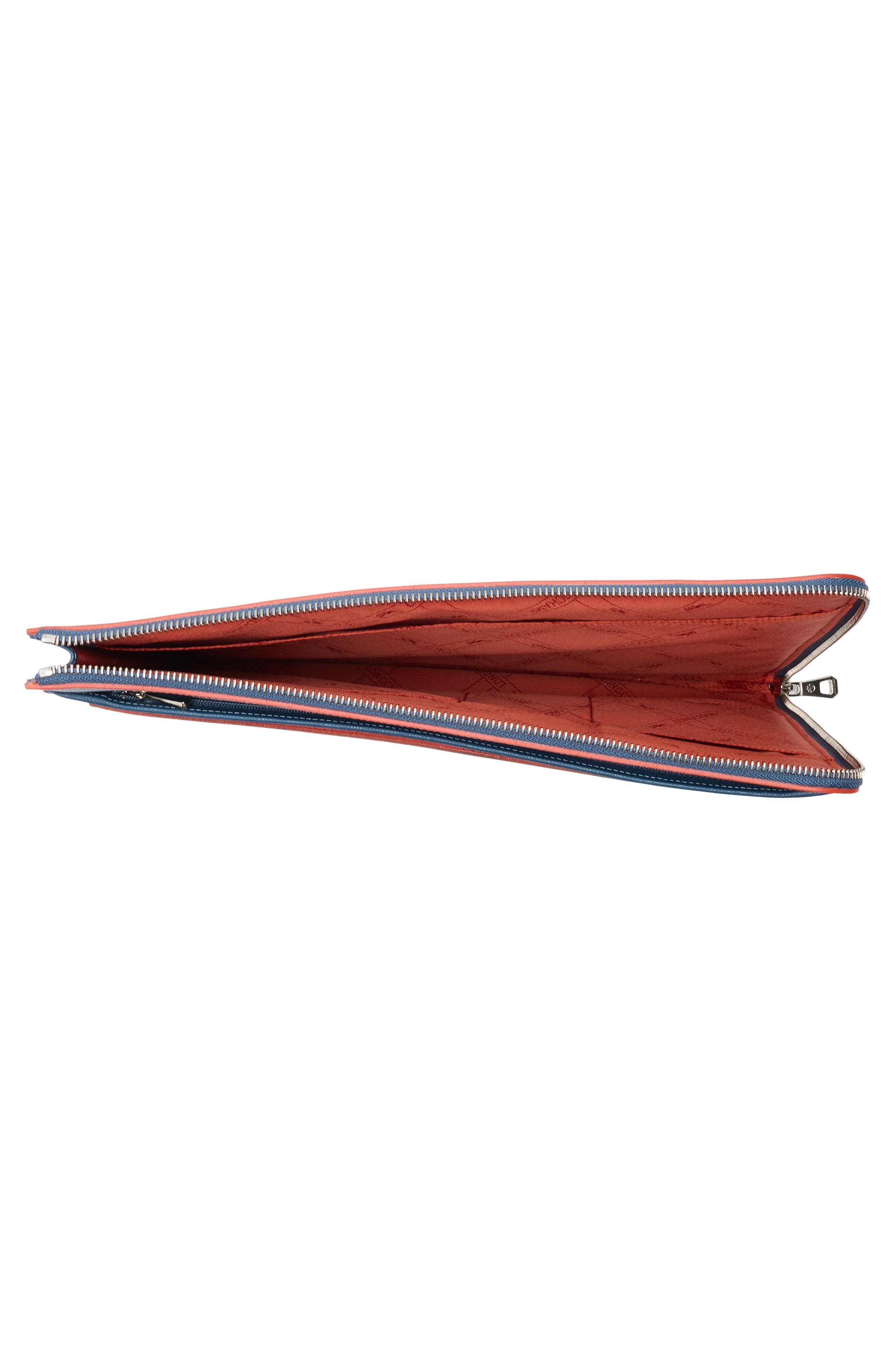 Longchamp Racing Textured Leather Laptop Document Case, Alternate, color, Nordic