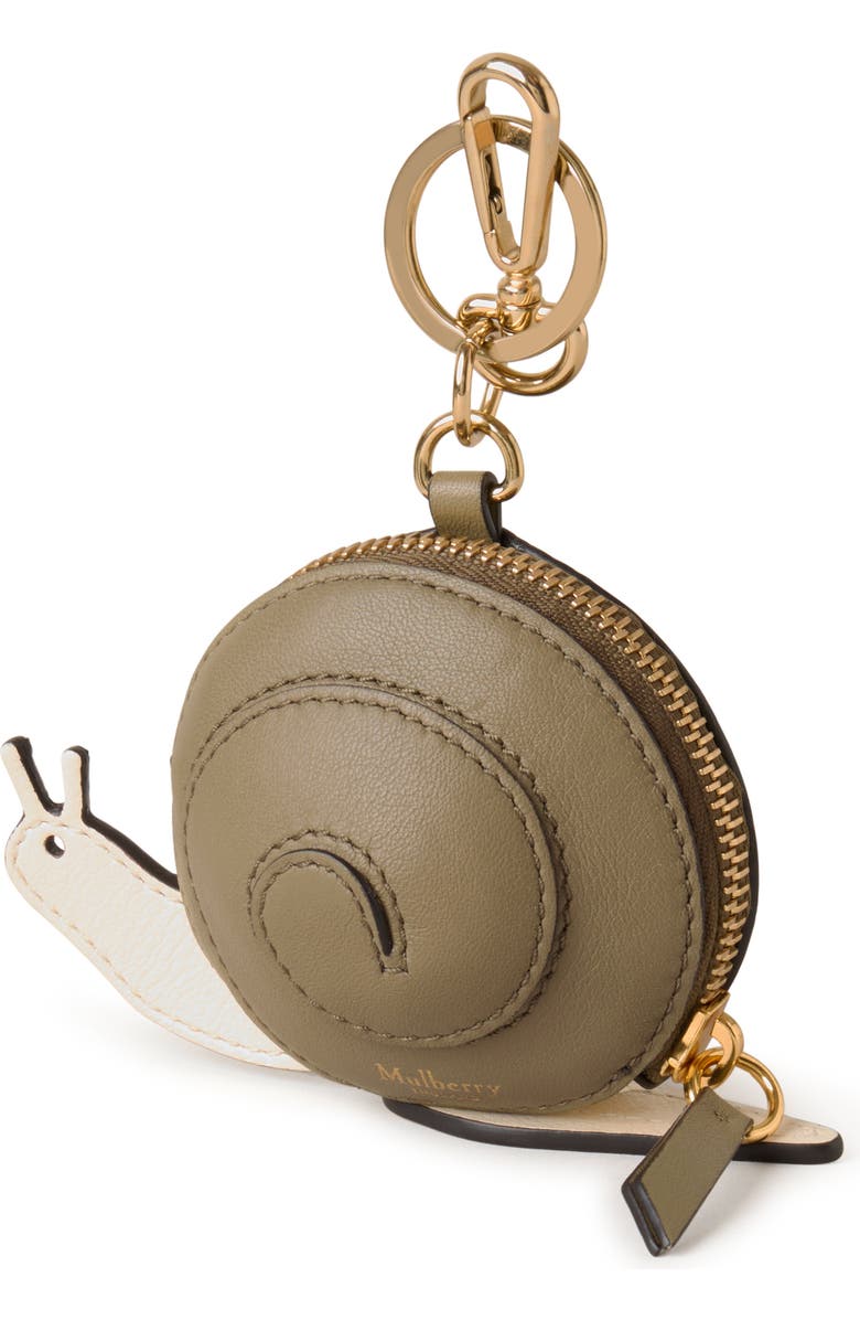 Mulberry Snail Zipped Case Keyring, Main, color,