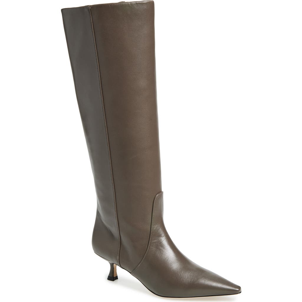Stuart Weitzman 50mm Naomi Suede Pointed-toe Knee-high Boots In Multi