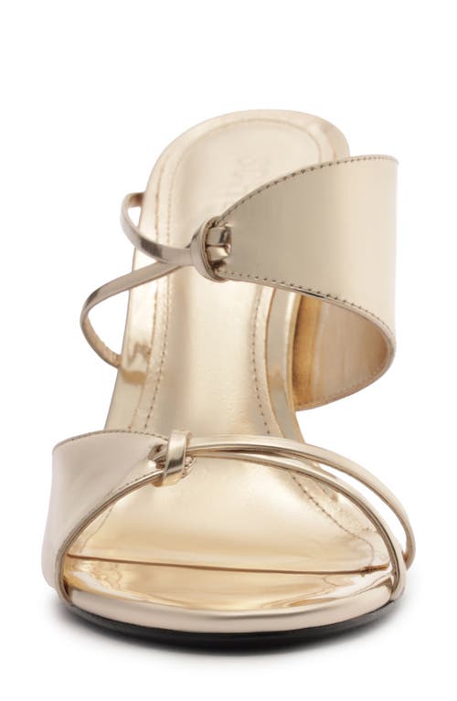 Schutz Jasmine Slide Sandal In Silver