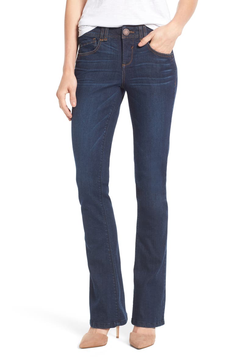 Ab-Solution Itty Bitty Bootcut Jeans (Nordstrom Exclusive), Main, color, BLUE