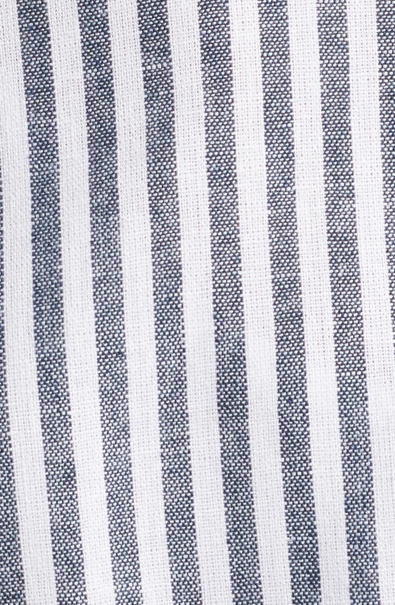 Caslon<sup>®</sup> Stripe Linen Blend Blazer, Alternate, color, Navy- White Brianne Stripe