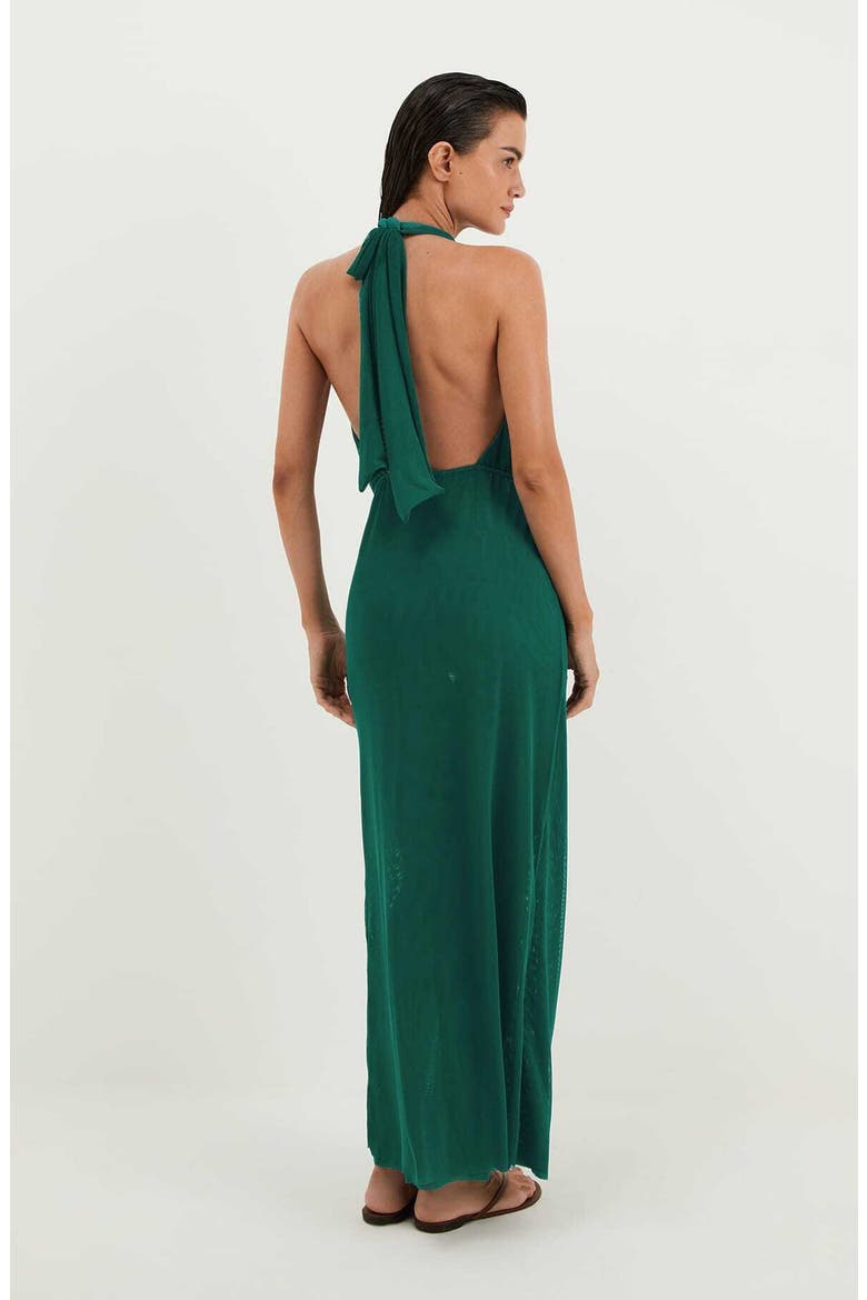 Tilly Halter Cover-Up Dress, Alternate, color, GREEN