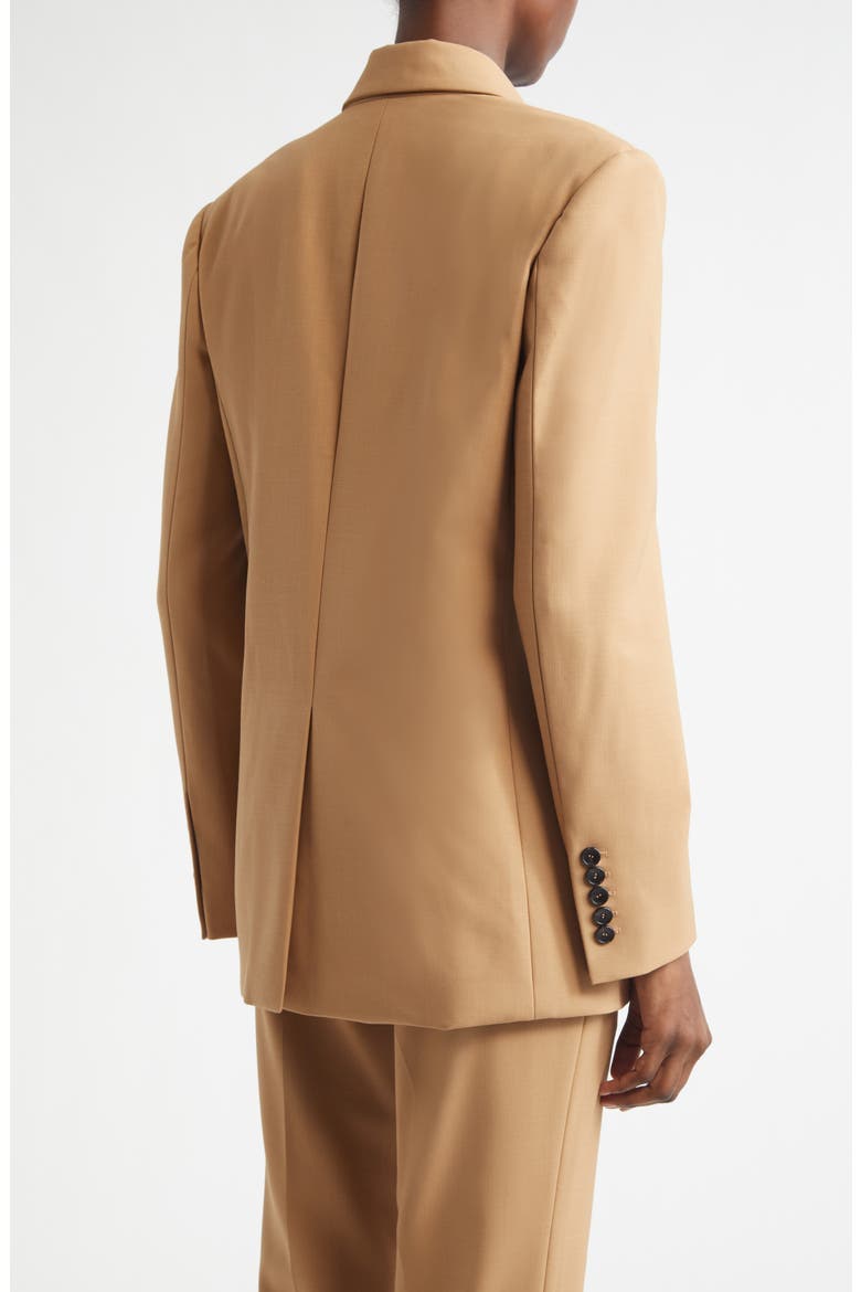 Calla Double Breasted Wool Blend Blazer, Alternate, color, DESERT BEIGE