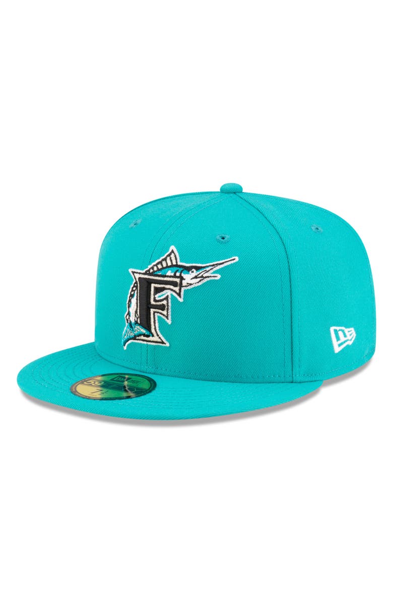 NEW ERA x DIET STARTS MONDAY x Diet Starts Monday 59FIFTY Florida Marlins Fitted Baseball Cap, Main, color, 