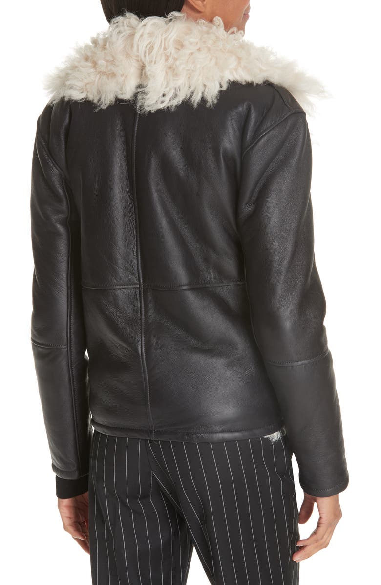 FRAME Genuine Shearling Jacket, Alternate, color, 