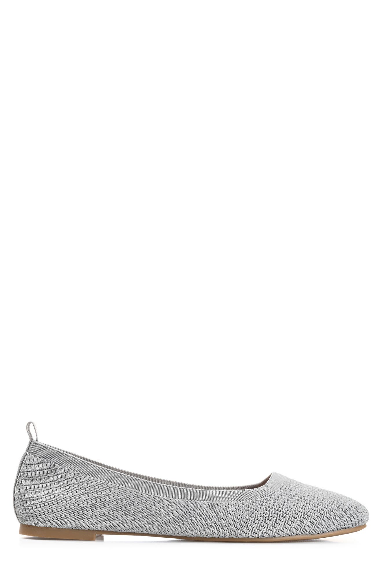Journee Collection Maryann Knit Flat - Narrow Width, Alternate, color, Grey