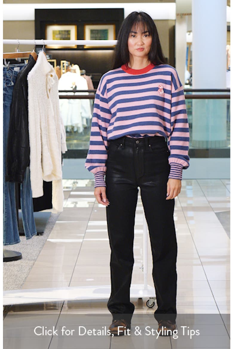 Stevie Coated High Waist Straight Leg Jeans video