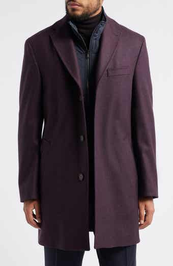 Delroy Wool Topcoat with Removable Bib
