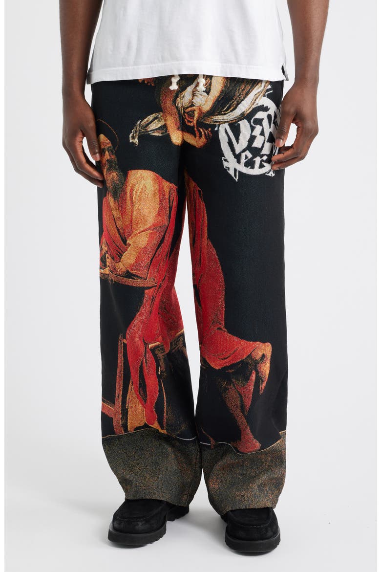 Calling of Saint Matthews Drawstring Pants, Main, color, BLACK