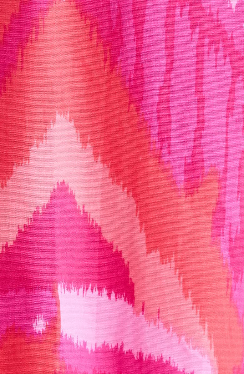 SUGARLIPS Prissa Ikat Brenty Smocked Maxi Dress, Alternate, color, Magenta-Coral