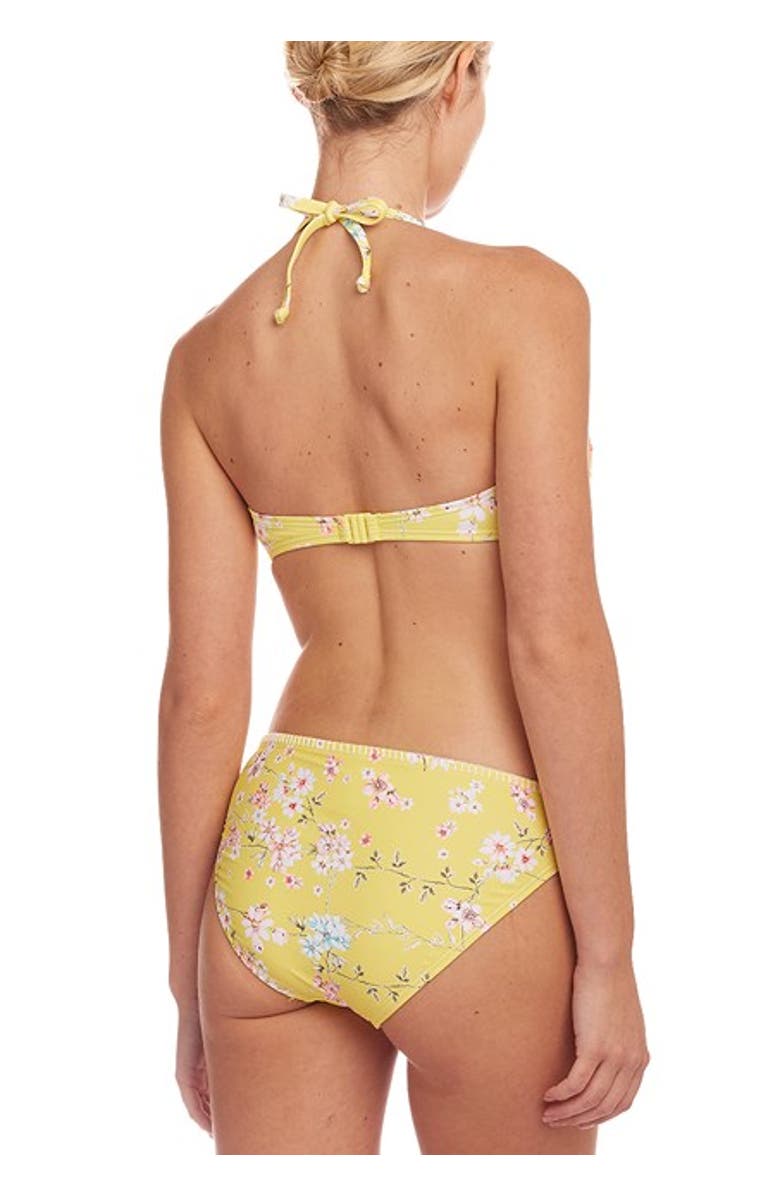 LASCANA Women's Print Classic Bikini Swimsuit Bottom, Alternate, color, Yellow Multi