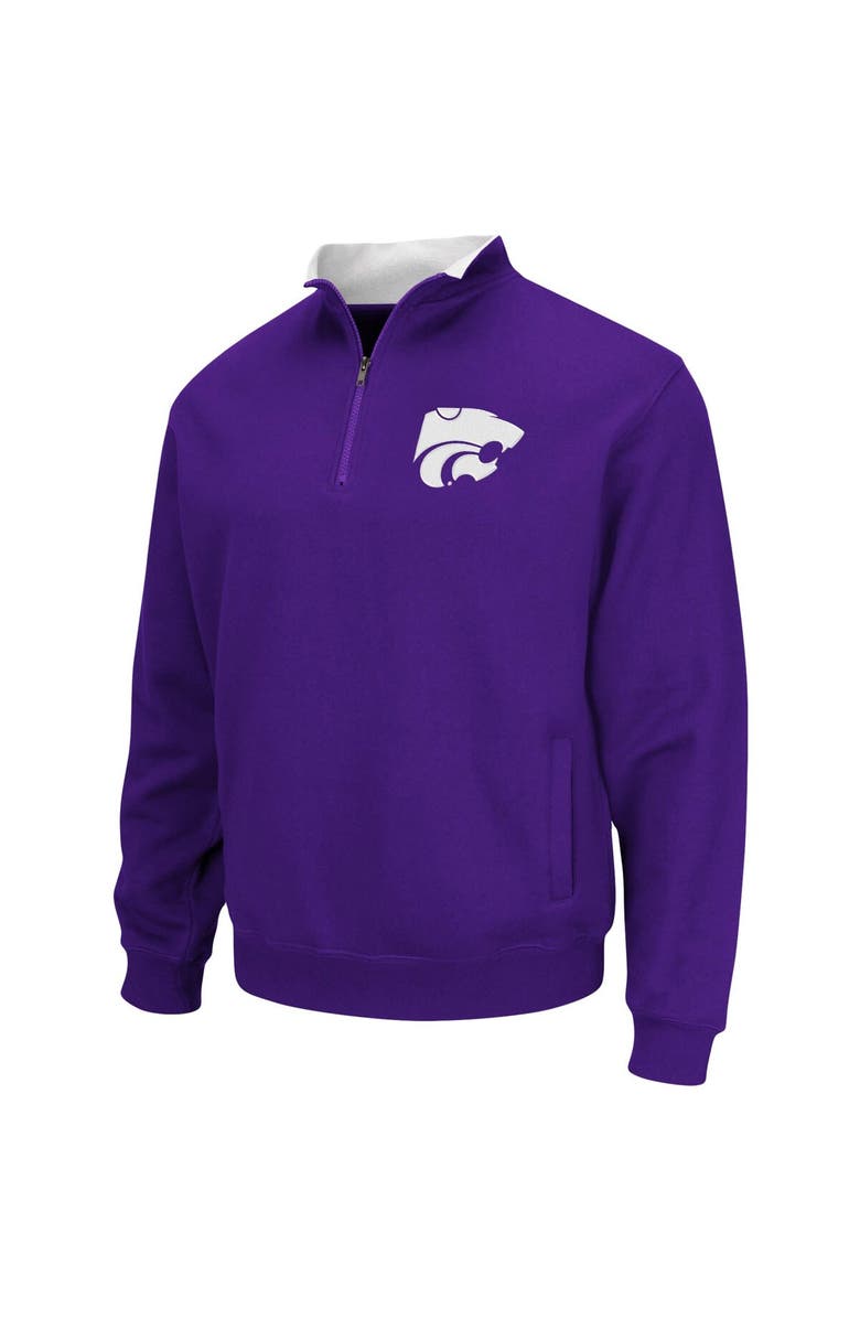 COLOSSEUM Men's Colosseum Purple Kansas State Wildcats Tortugas Logo Quarter-Zip Jacket, Alternate, color, Purple