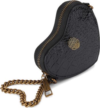 Micro Heart Leather Crossbody Bag