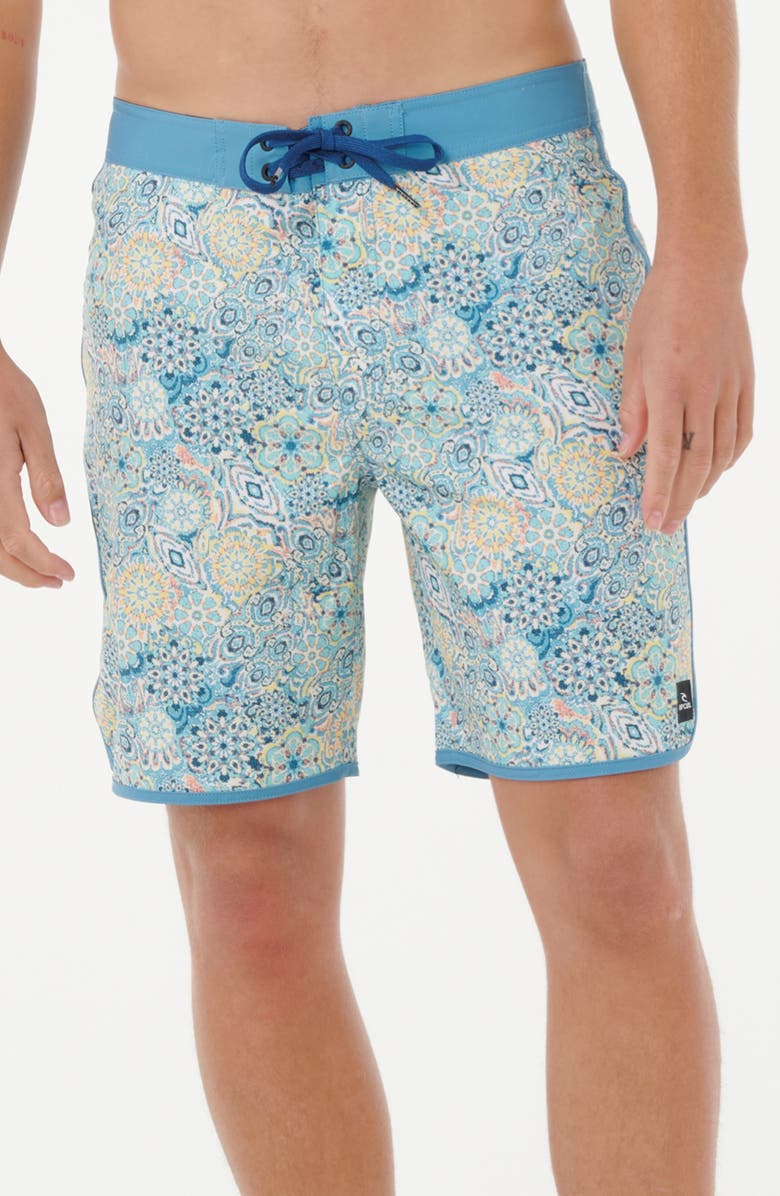 Rip Curl Mirage Spirograph Board Shorts, Main, color, Storm Blue