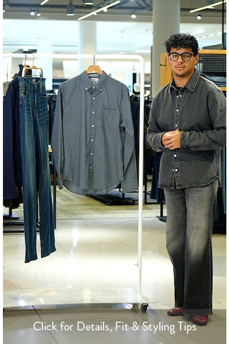 Everyday Gingham Cotton Blend Button-Down Shirt video