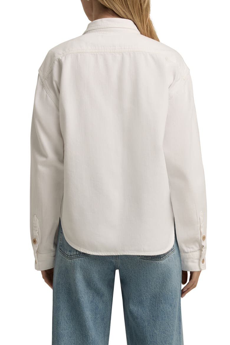 The Thinking About It Cotton Button-Up Shirt, Alternate, color, KNOX