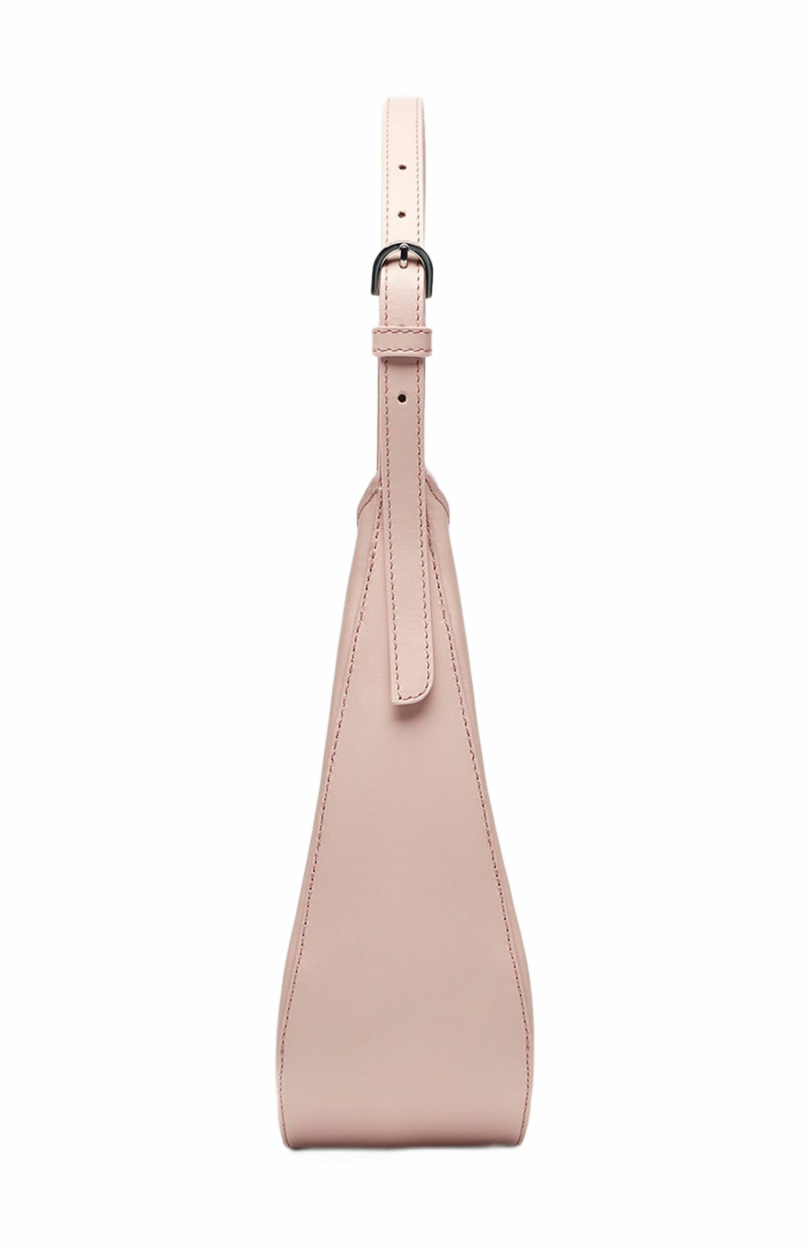 Arch Smooth Leather Shoulder Bag, Alternate, color, Blush
