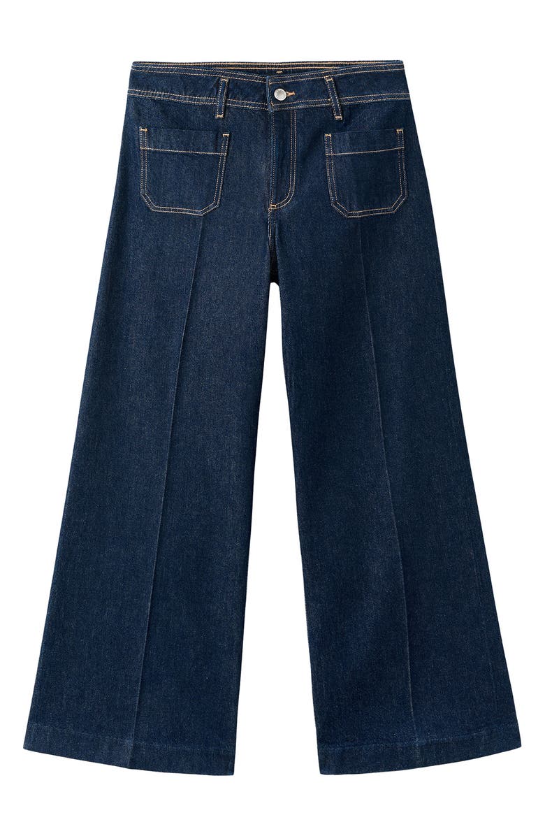 MANGO Wide Leg Jeans, Alternate, color, Open Blue