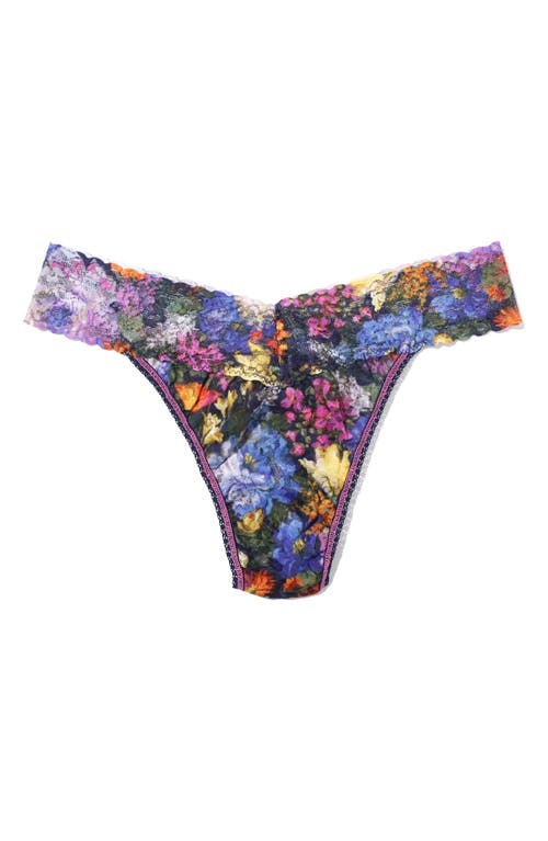 Hanky Panky Print Original Rise Thong In Brown