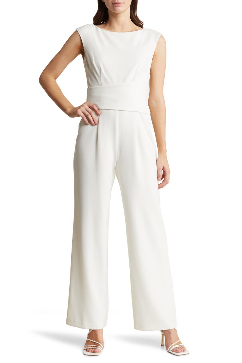 Cap Sleeve Jumpsuit, Main, color, IVORY