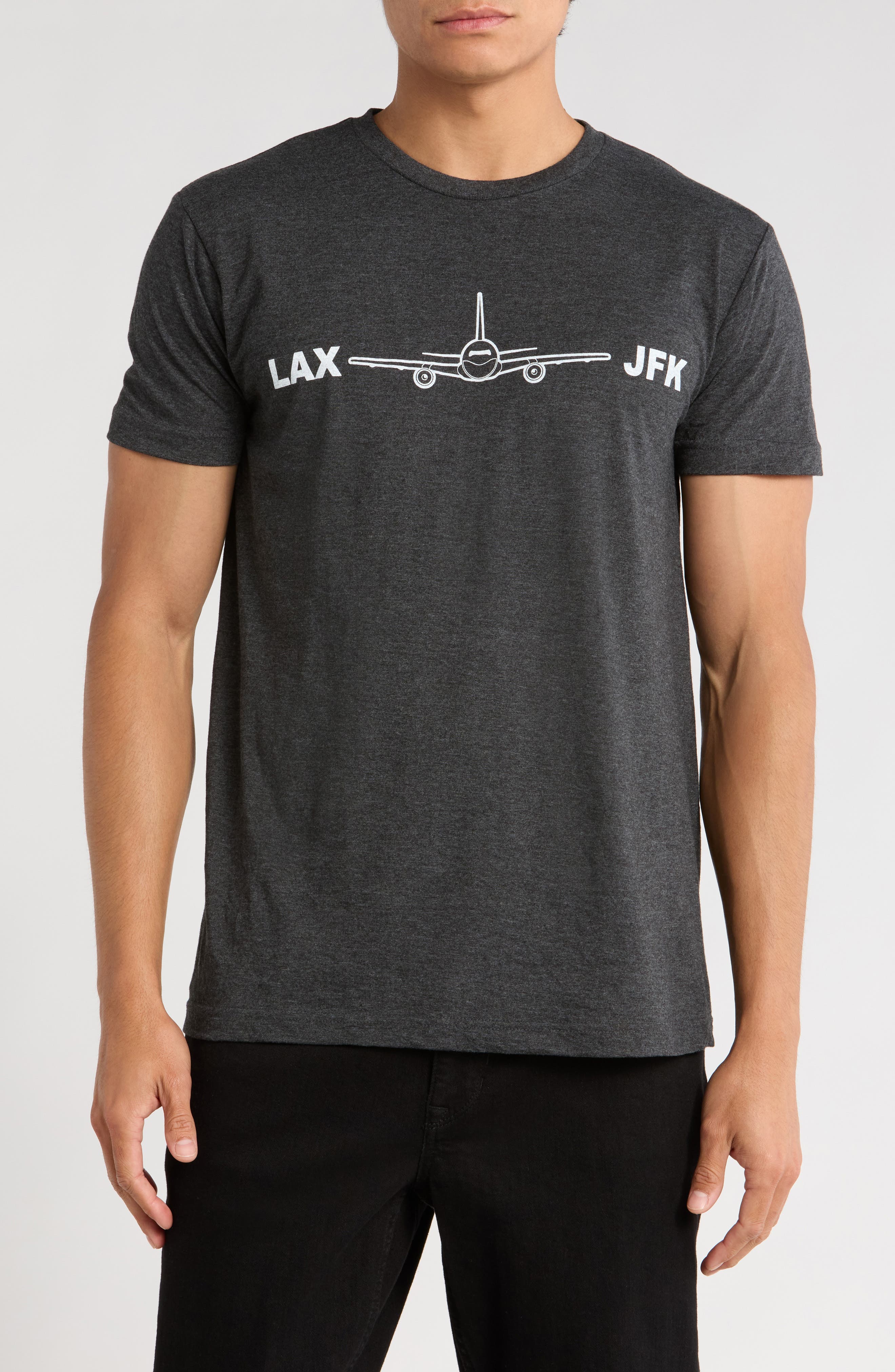 patrick. LAX - JFK Cotton Graphic T-Shirt