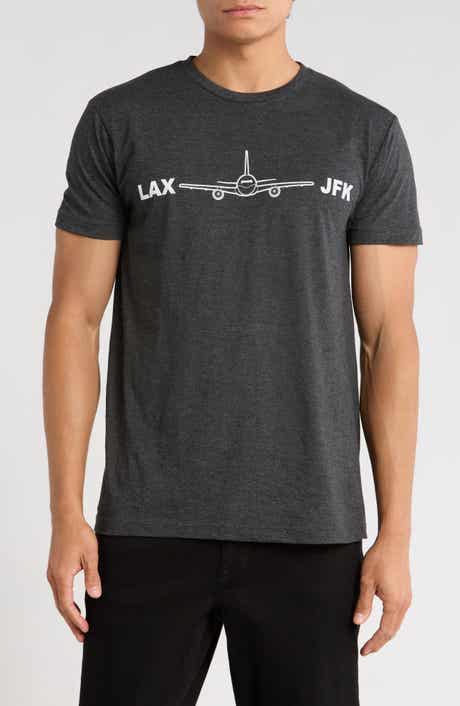 patrick. LAX - JFK Cotton Graphic T-Shirt