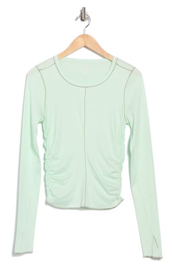 Free People Fp Movement Right On Run Long Sleeve Top In Green