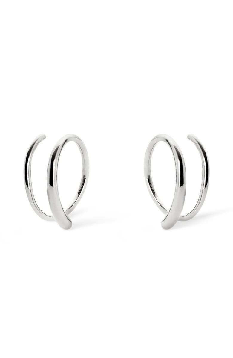 Ana Luisa Double Hoop Earrings - Harley, Main, color, Silver