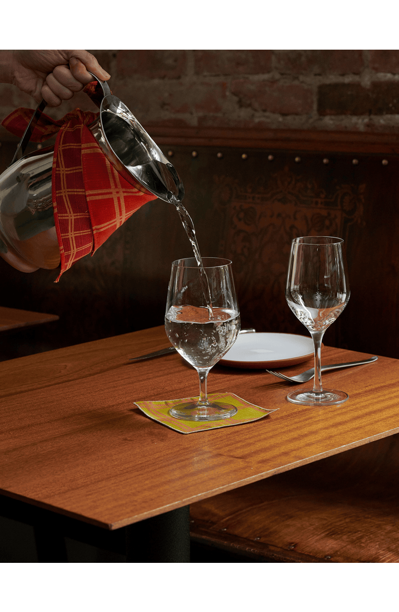 Tortuga Forma Grid Dinner Napkins - High Season Set of 4, Alternate, color, Vino