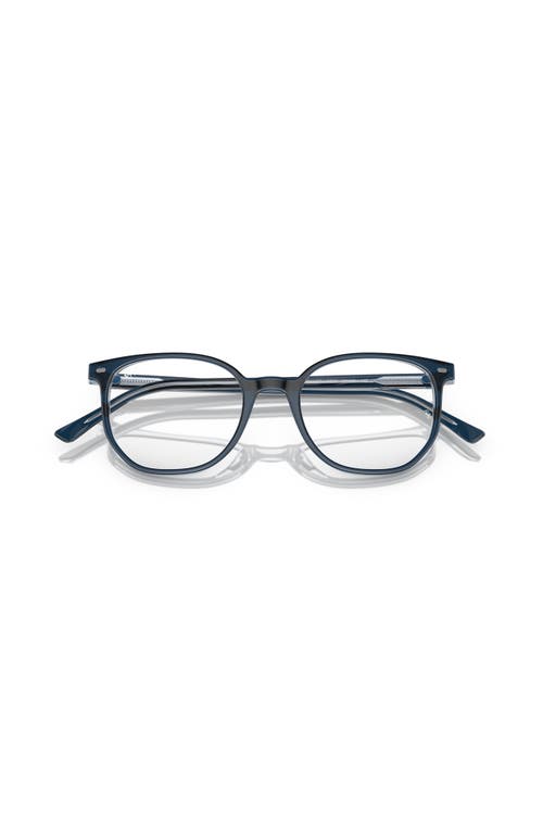Ray Ban Ray-ban 52mm Irregular Optical Glasses In Black