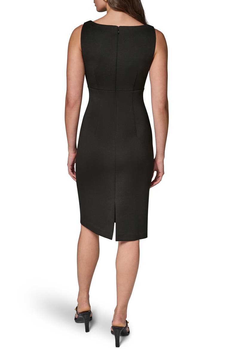 Sweetheart Neck Sheath Dress, Alternate, color, BLACK