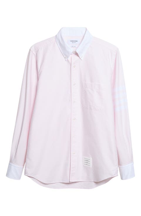 Straight Fit Cotton Button-Down Shirt