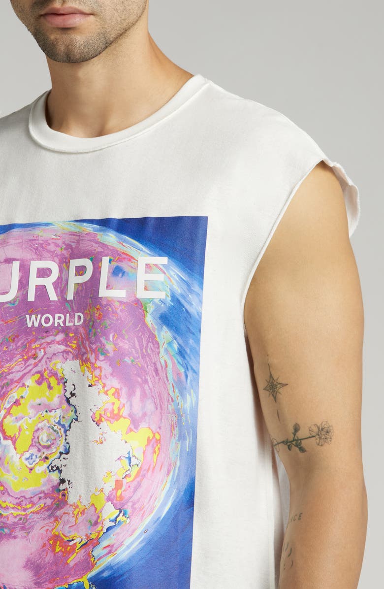 PURPLE BRAND Sleeveless Graphic Muscle Tee, Alternate, color, 