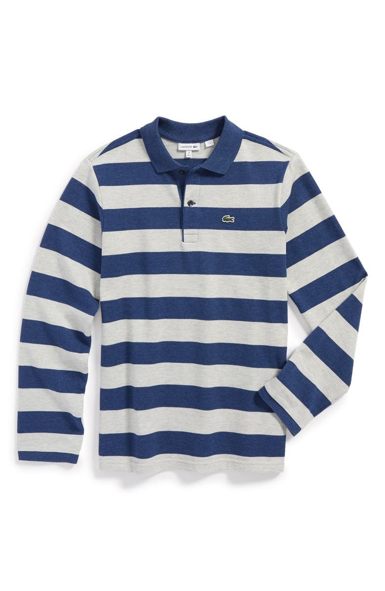 Lacoste Long Sleeve Piqué Polo, Main, color, 