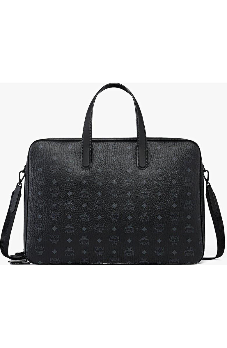 MCM Ottomar Garment Bag in Visetos, Main, color, Black