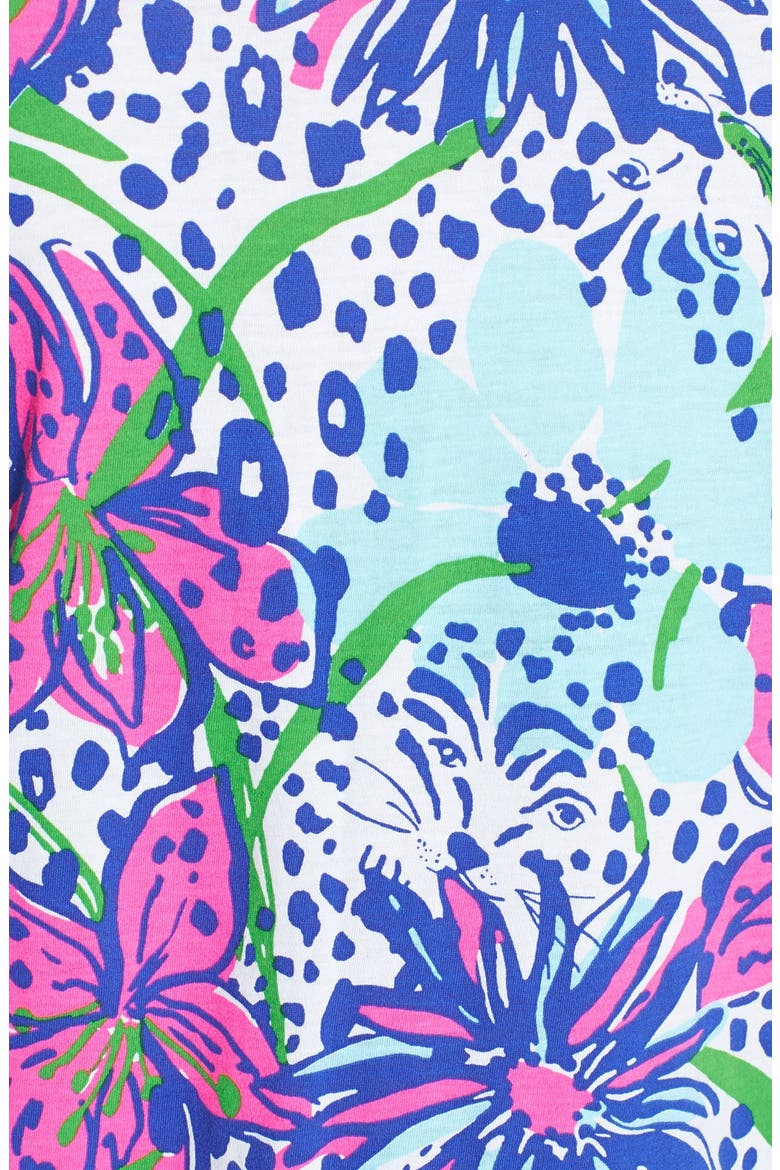 'Robyn' Print Cotton Shift Dress, Alternate, color, RESORT WHITE IN THE GARDEN