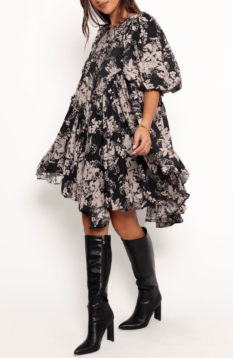 Petal
Pup Zinta Floral Print Trapeze Minidress, Main, color,