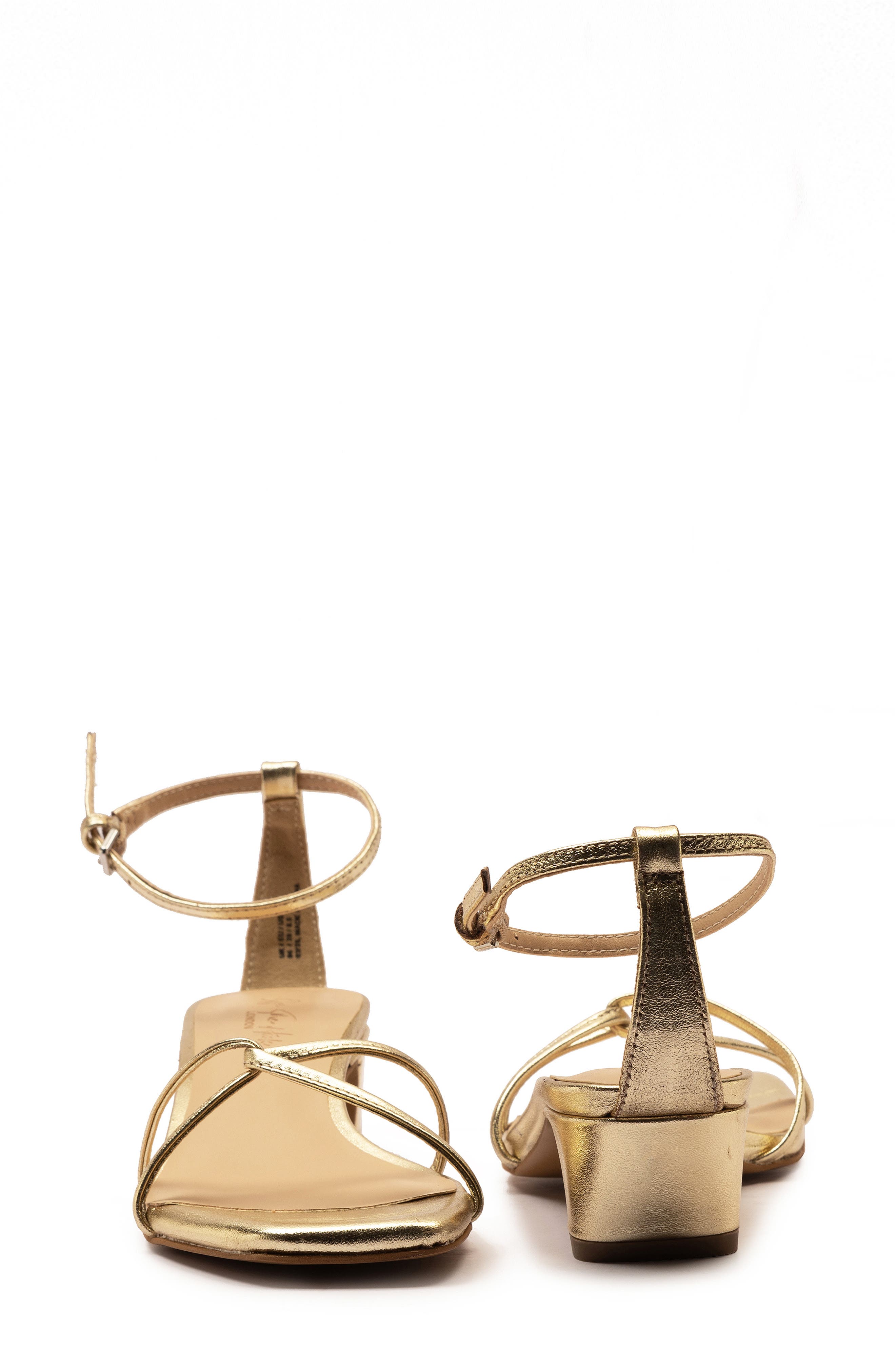 OFF THE HOOK LONDON Holborn Block Heel Sandal, Alternate, color, Gold