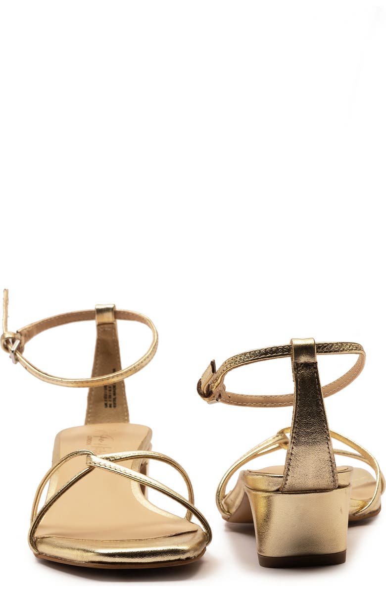 OFF THE HOOK LONDON Holborn Block Heel Sandal, Alternate, color, Gold