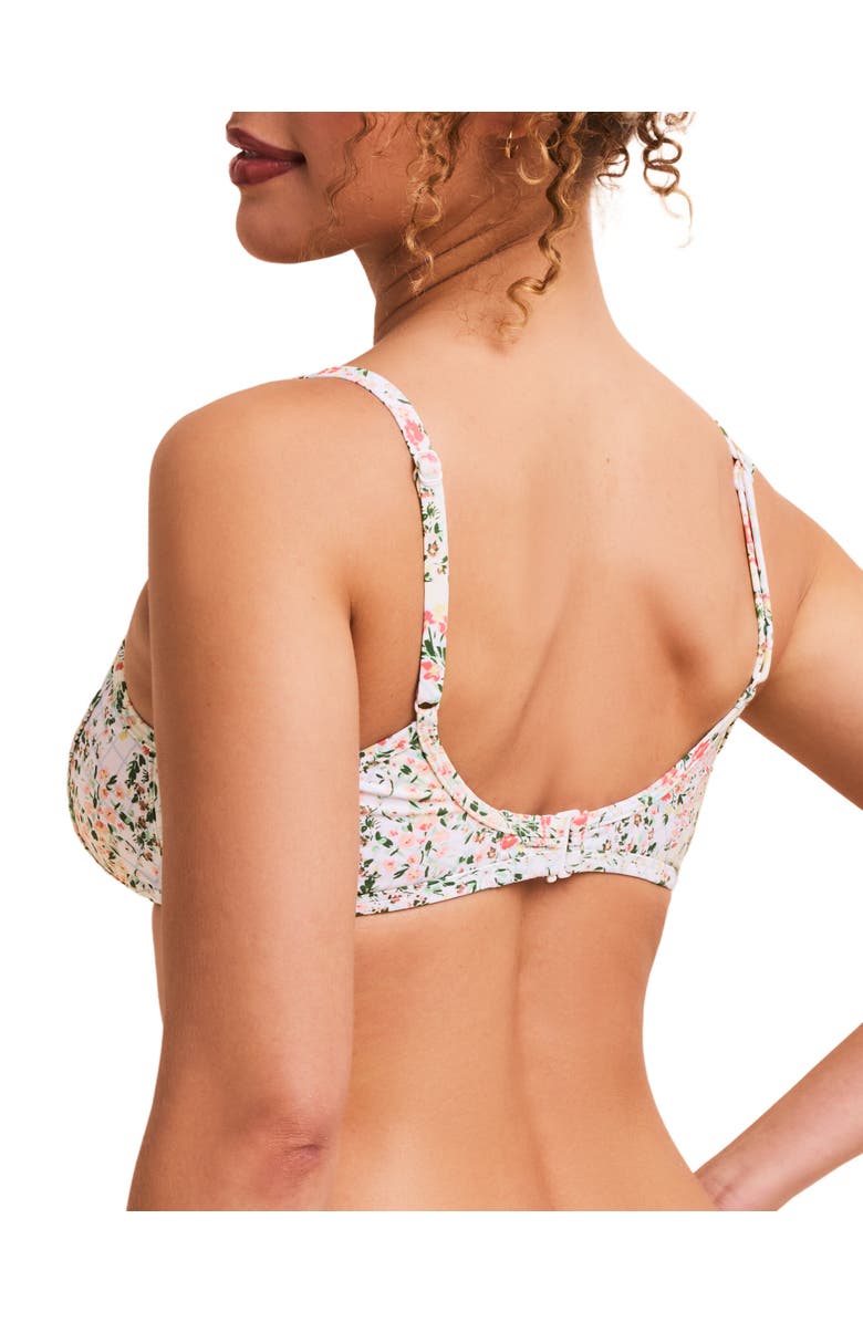 Adore Me Valcea Swimwear Bikini Top, Alternate, color, Floral White