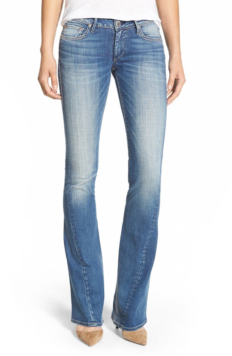 True Religion Brand Jeans 'Joey' Twist Seam Flare Jeans, Main, color,